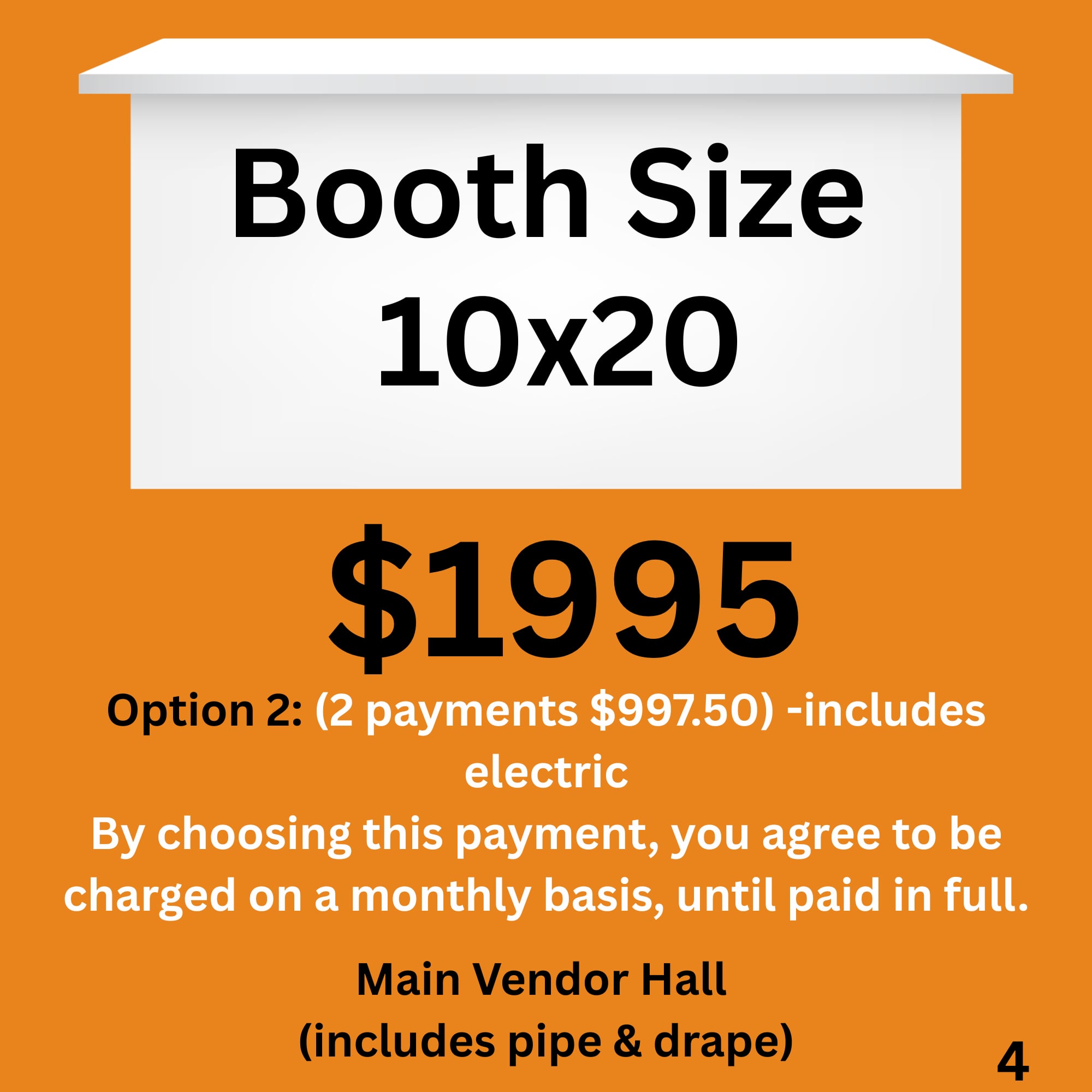 (2 payments $997.50) -includes electric